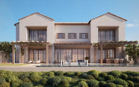 Nawayef Heights: villa with a pergola terrace and pool, developer render