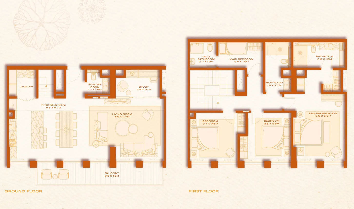 Avenew 888 - Loom 3 bed floor plan, 2,159 sqft