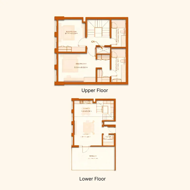 Avenew 888 - Modo 2 bed floor plan, 1,632 sqft