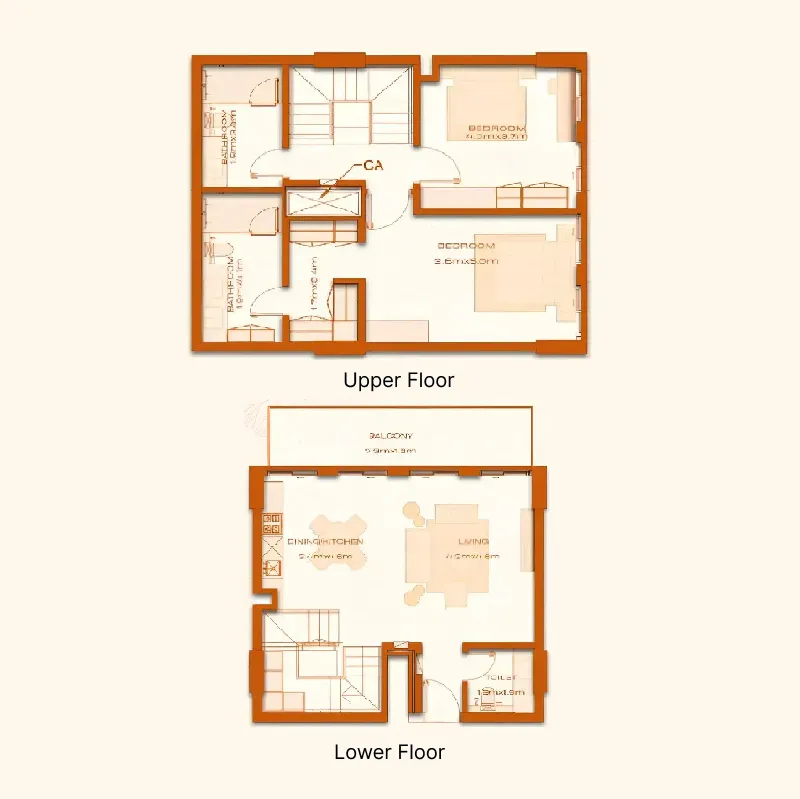 Avenew 888 - Modo 2 bed floor plan, 1,471 sqft