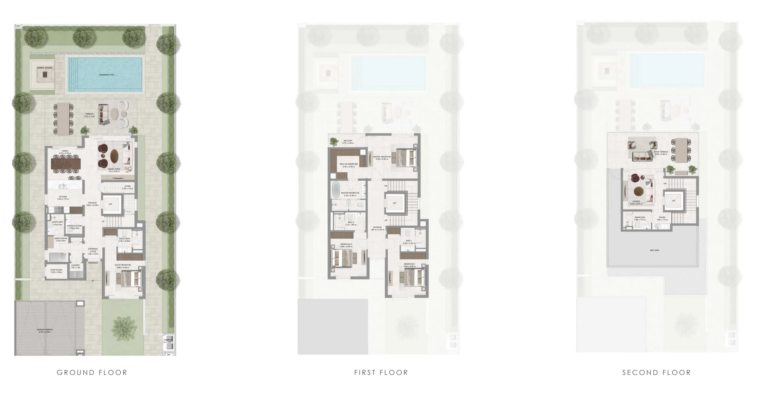 Ovelle The Valley 4 bed floor plan, 4,356 sqft