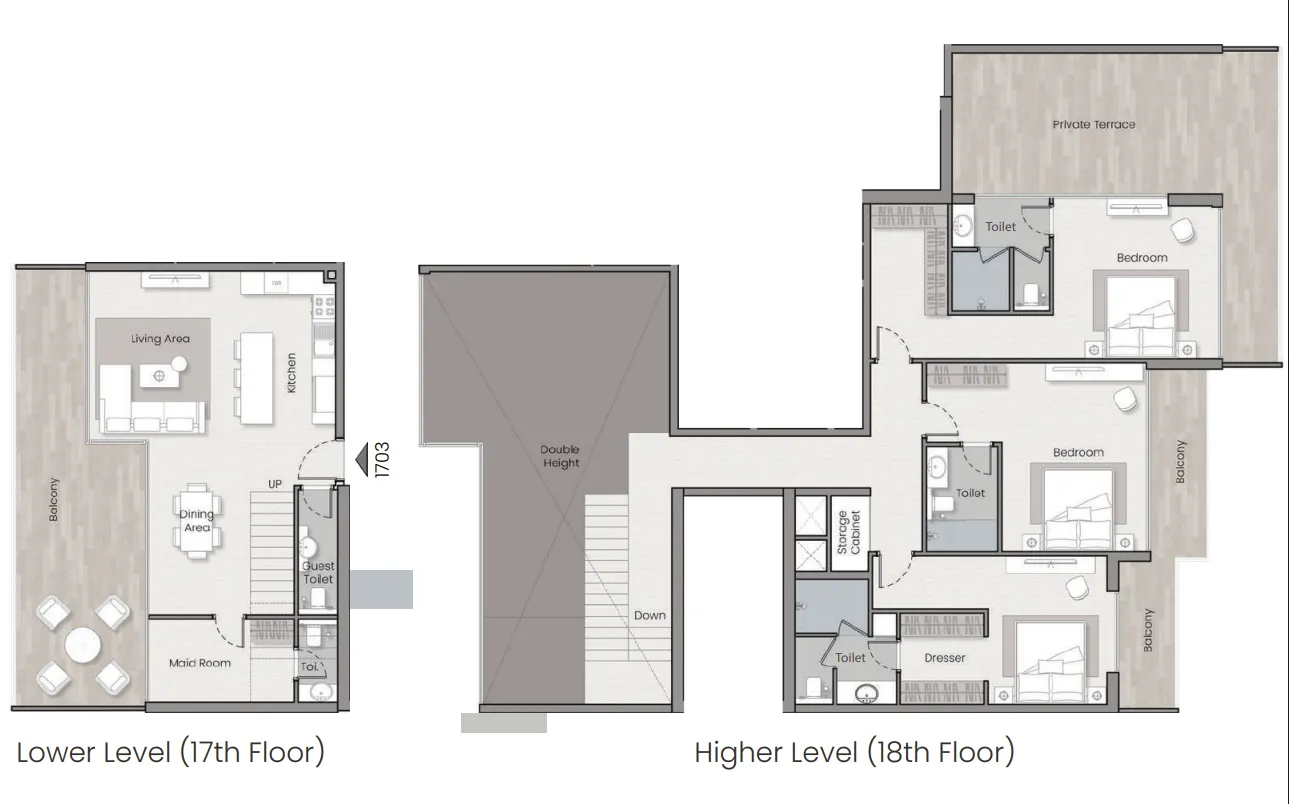 Havelock Heights 3 bed floor plan, 2,882 sqft
