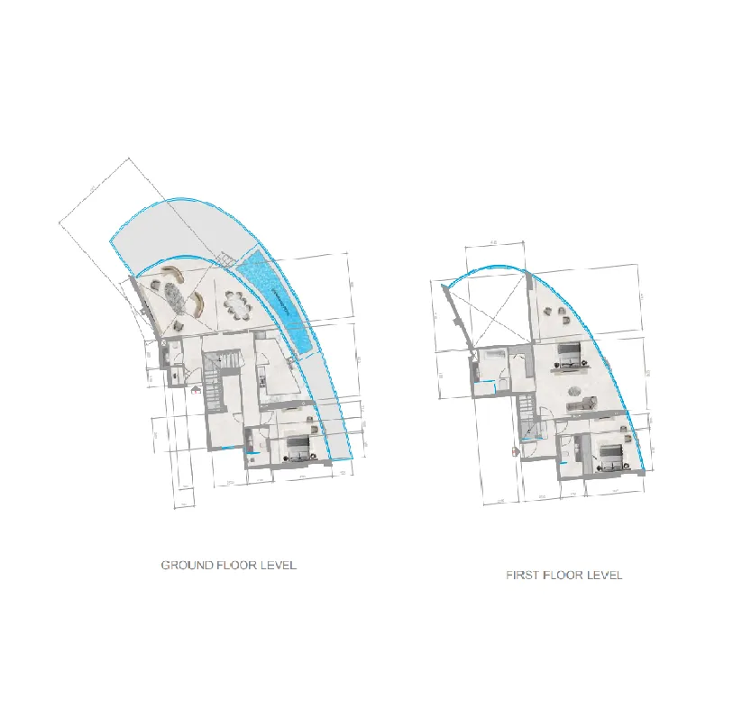 Orchid Towers Phase 1 3 bed floor plan, 3,252 sqft