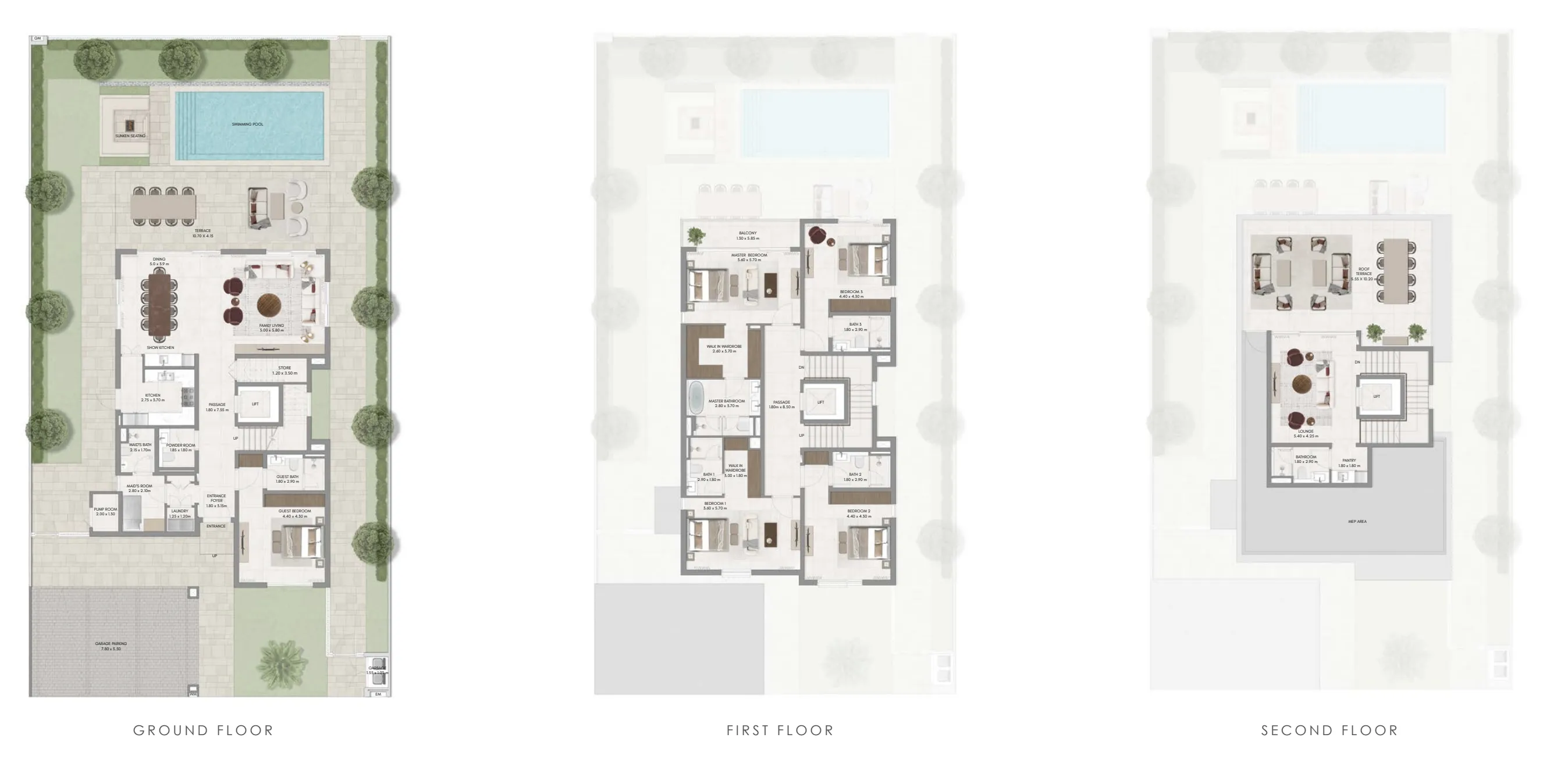 Ovelle The Valley 5 bed floor plan, 5,639 sqft