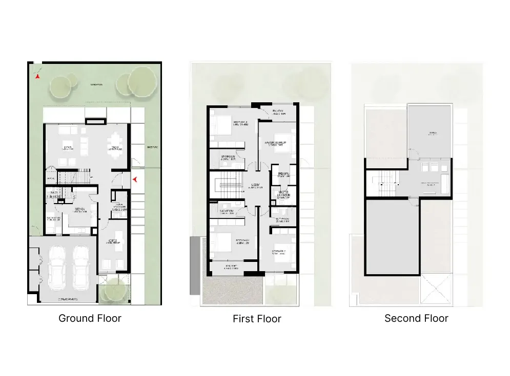 Masaar 3 Sedra 4 bed floor plan, 3,765 sqft