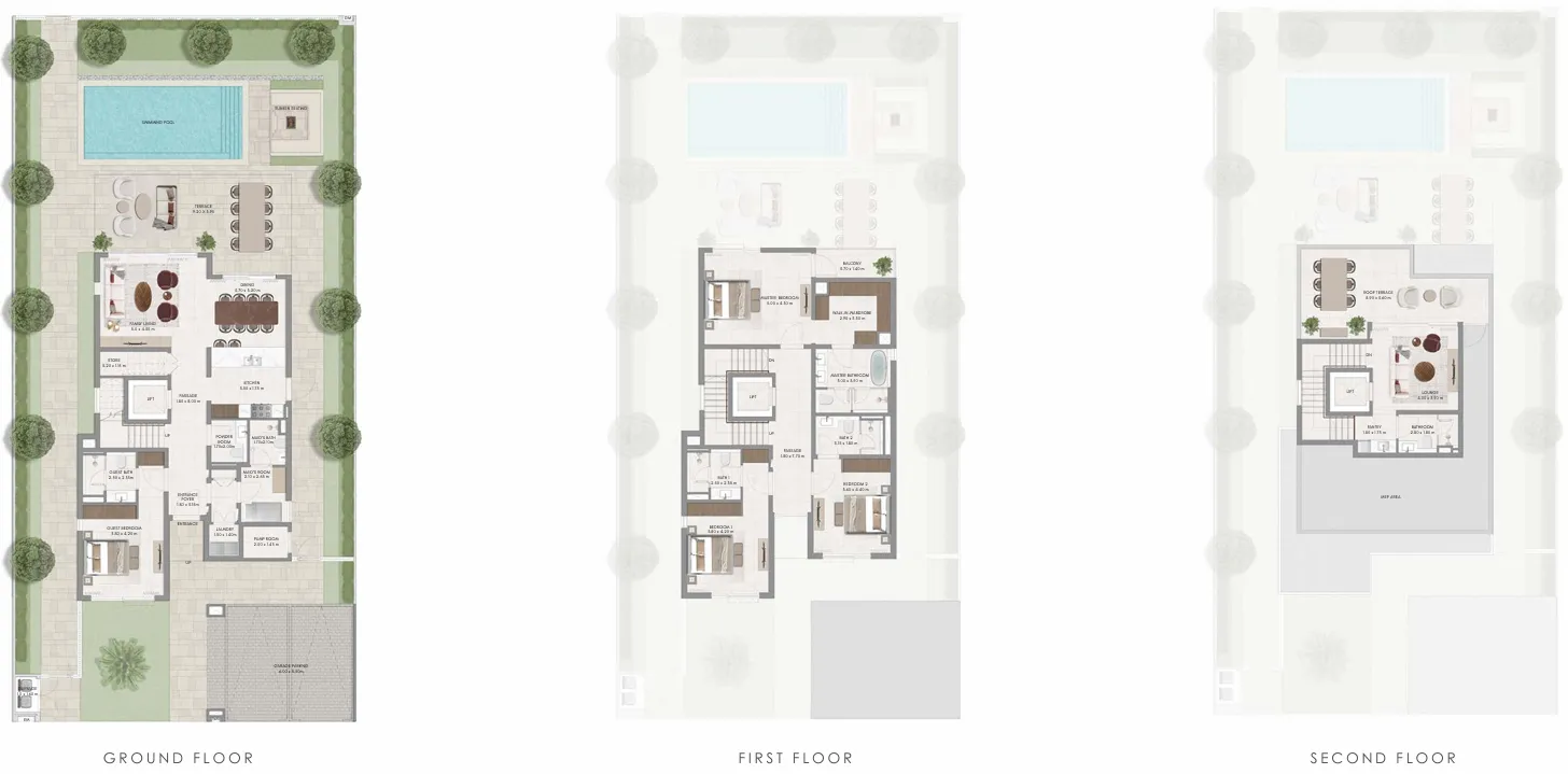 Avelia The Valley 4 bed floor plan, 4,335 sqft