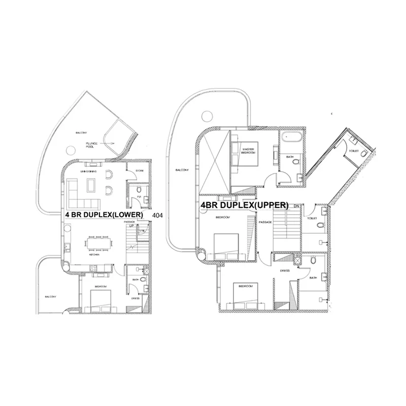 Villa Del Brunello 4 bed floor plan, 3,220 sqft