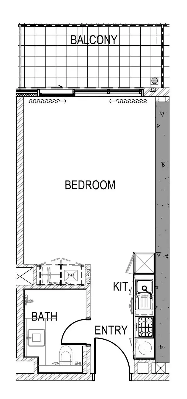 Aykon City Tower Studio floor plan, 426 sqft