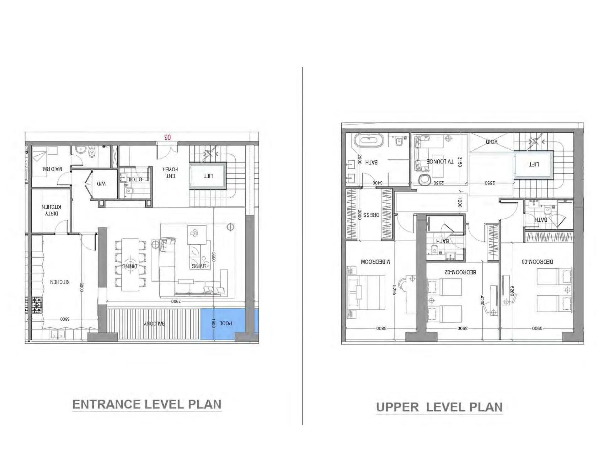 Avior 3 bed floor plan, 3,024 sqft
