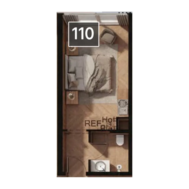 Magnolia Studio floor plan, 303 sqft