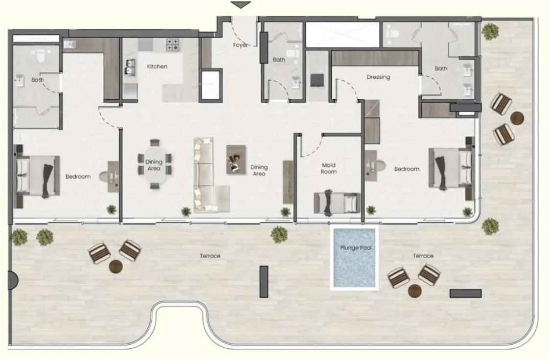 Saddlewood Park 3 bed floor plan, 2,559 sqft