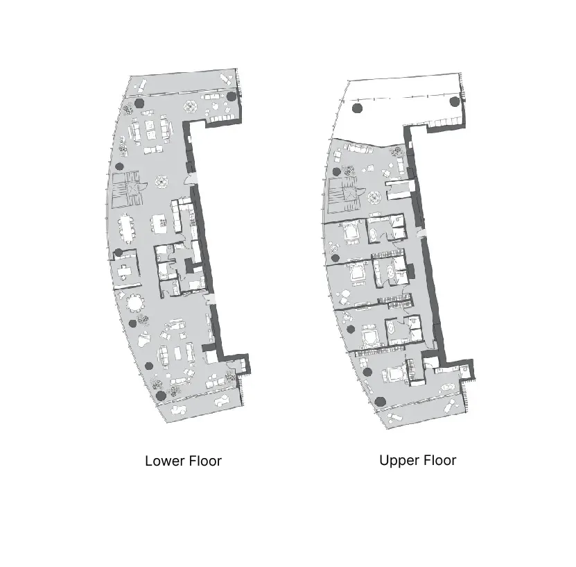 Six Senses Residence 4 bed floor plan, 9,465 sqft