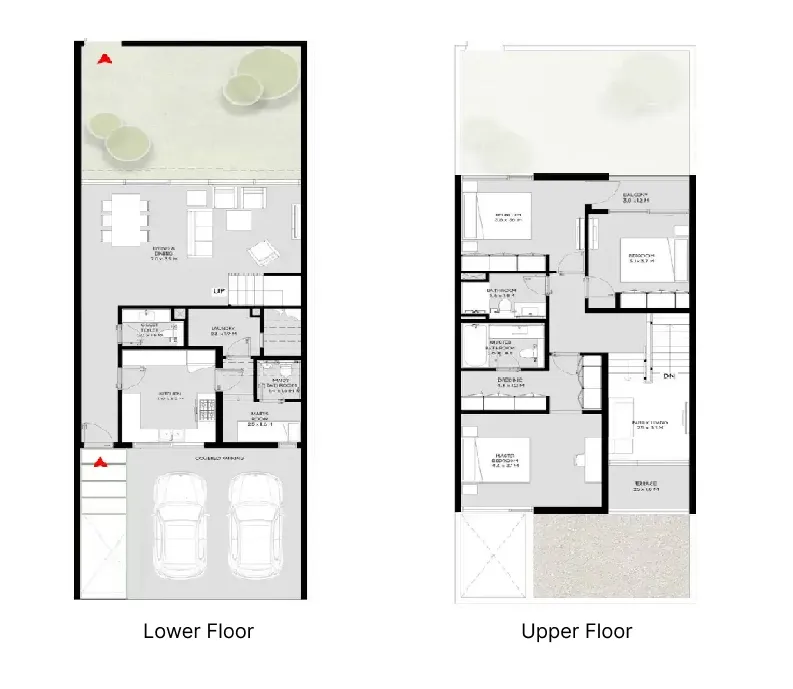 Masaar 3 Sedra 3 bed floor plan, 2,289 sqft