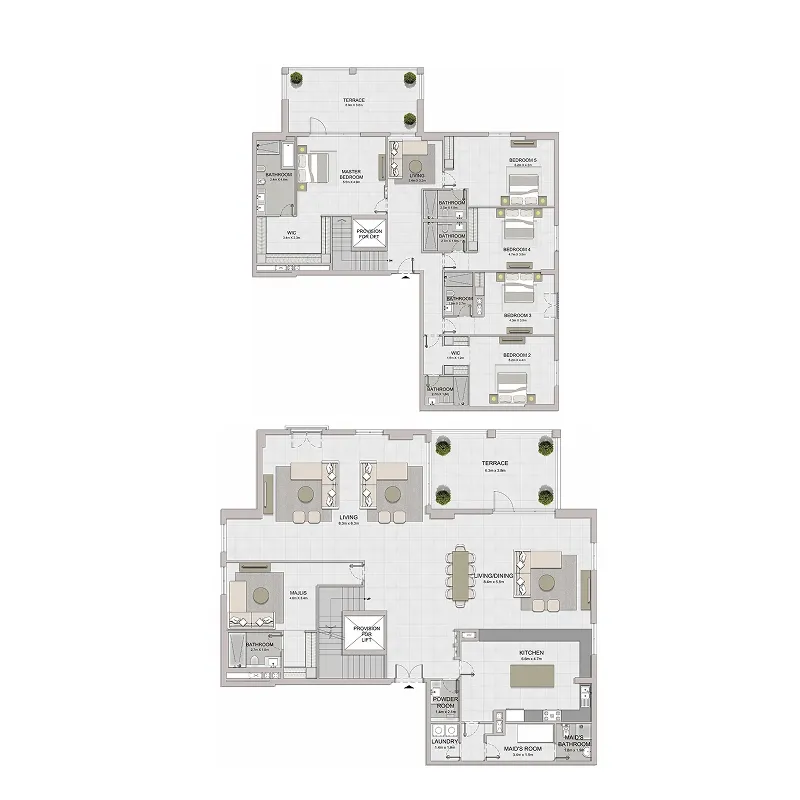 Port De La Mer 5 bed floor plan, 5,583 sqft