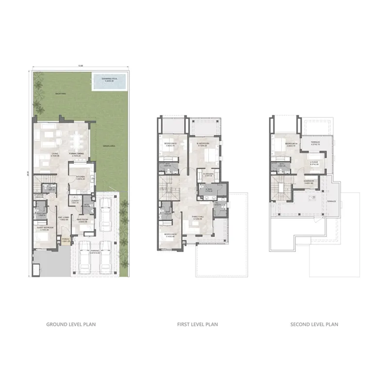 Hayat 7 5 bed floor plan, 4,953 sqft