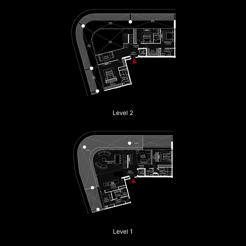 Brabus Island 4 bed floor plan, 4,499 sqft