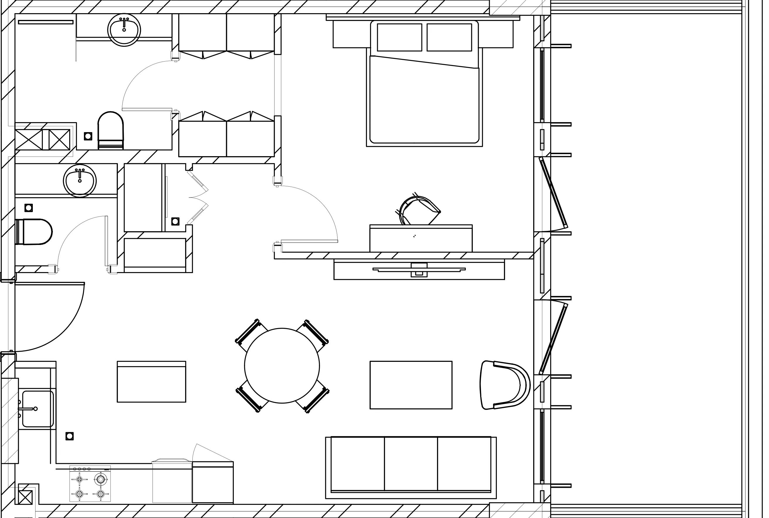 Berkeley Square 1 bed floor plan, 854 sqft
