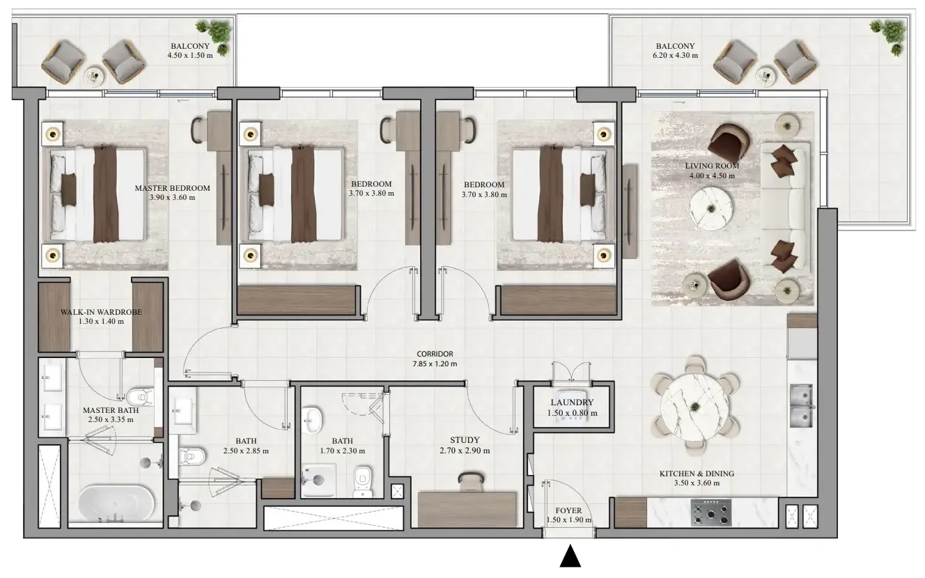 Vista Ridge 3 bed floor plan, 1,748 sqft