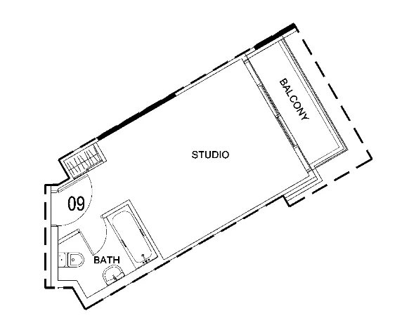Damac Hills 2 - Hotel Edge by Rotana 1 bed floor plan, 547 sqft