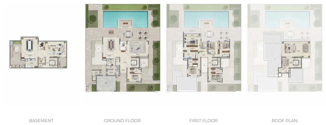 Mareva 1 and 2 The Oasis 6 bed floor plan, 12,779 sqft