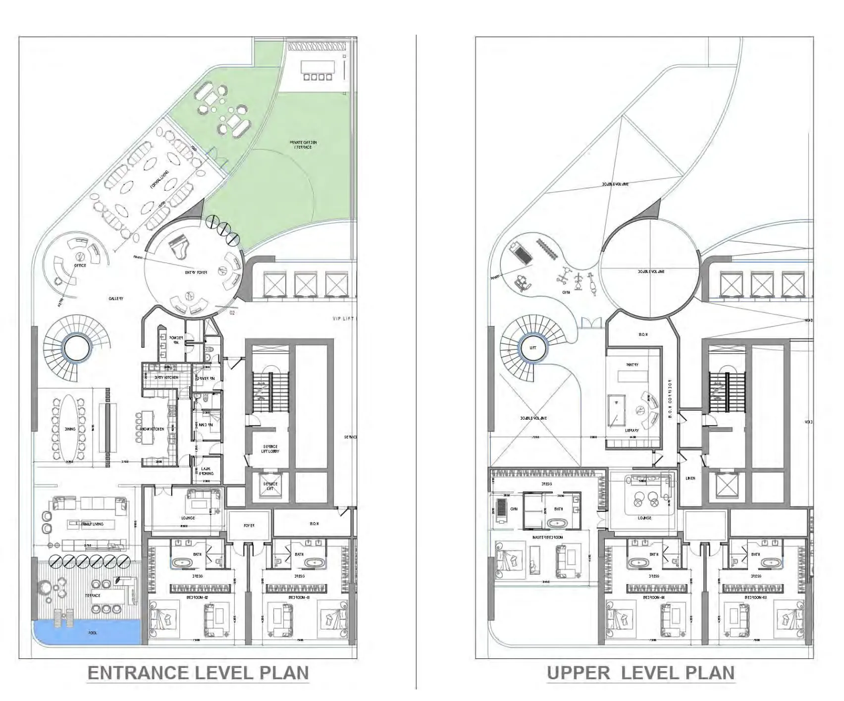 Avior 5 bed floor plan, 13,939 sqft