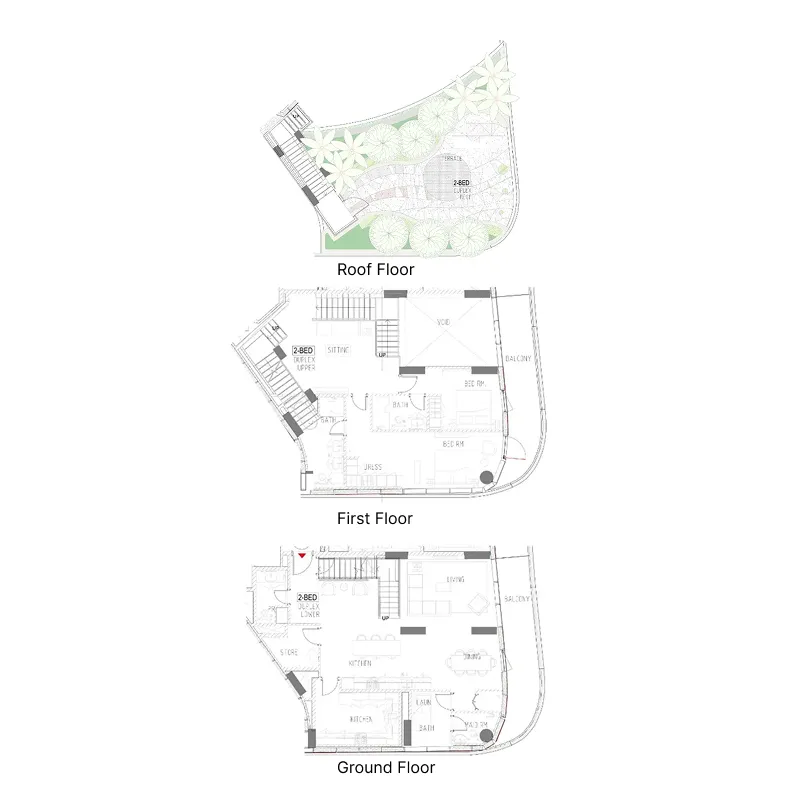 Altitude de Grisogono 2 bed floor plan, 4,242 sqft