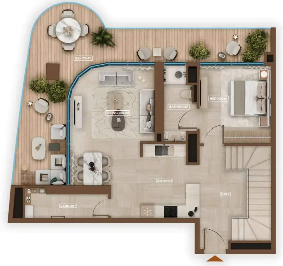 Sky Hills Astra 3 bed floor plan, 1,993 sqft