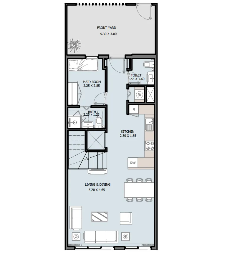 Selina Bay 4 bed floor plan, 2,249 sqft