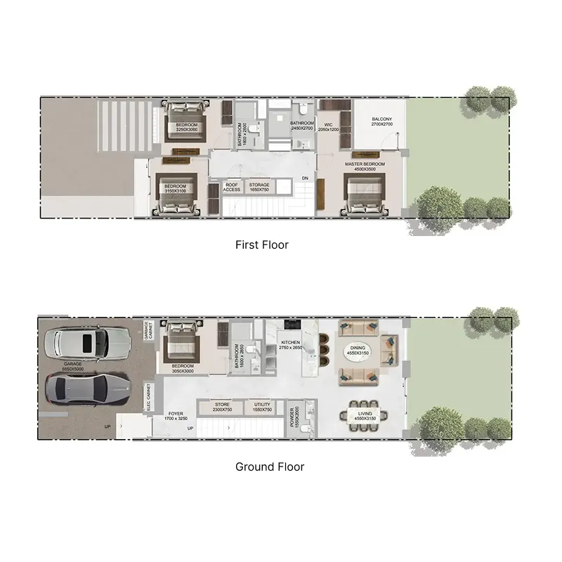 The Brooks at Sobha Sanctuary 4 bed floor plan, 2,521 sqft