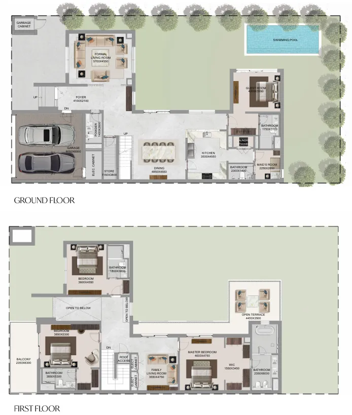 The Grove at Sobha Sanctuary 4 bed floor plan, 4,909 – 5,658 sqft