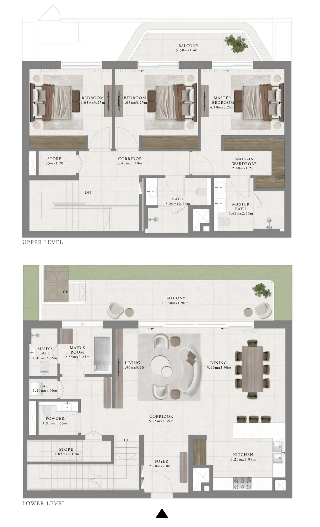 Sera 2 3 bed floor plan, 2,554 sqft