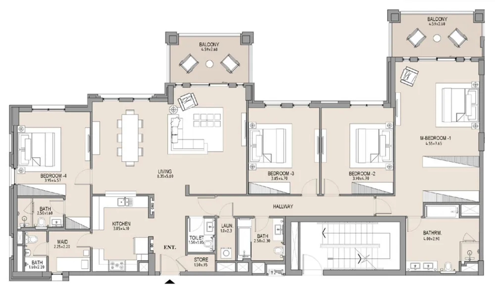 MJL Lamtara 4 bed floor plan, 2,661 sqft