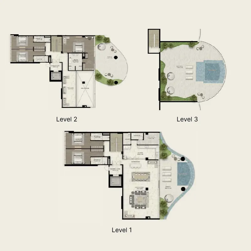 Cavalli Couture 5 bed floor plan, 10,666 sqft