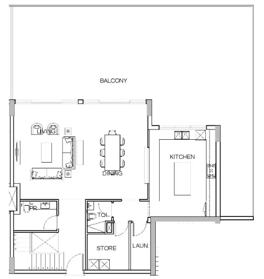 Golf Greens 3 bed floor plan, 3,932 sqft