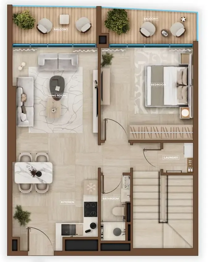 Sky Hills Astra 2 bed floor plan, 1,109 sqft