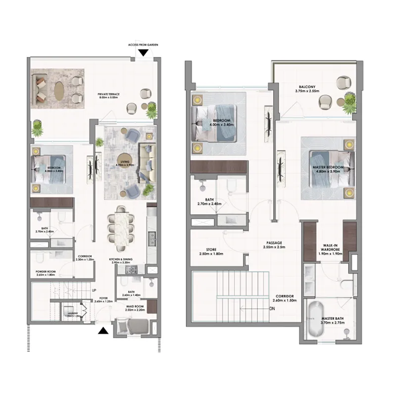 Golf Acres 3 bed floor plan, 2,564 sqft