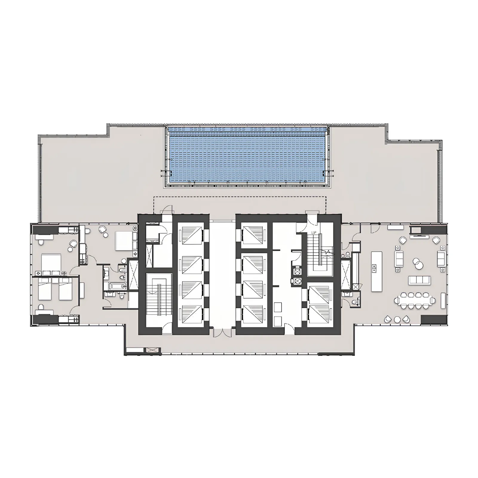 Novotel Residences 3 bed floor plan, 6,223 sqft