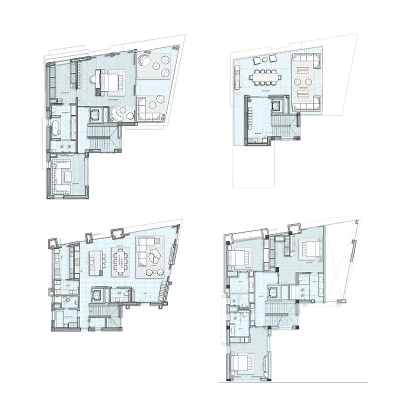 LIV Waterside 4 bed floor plan, 10,101 sqft