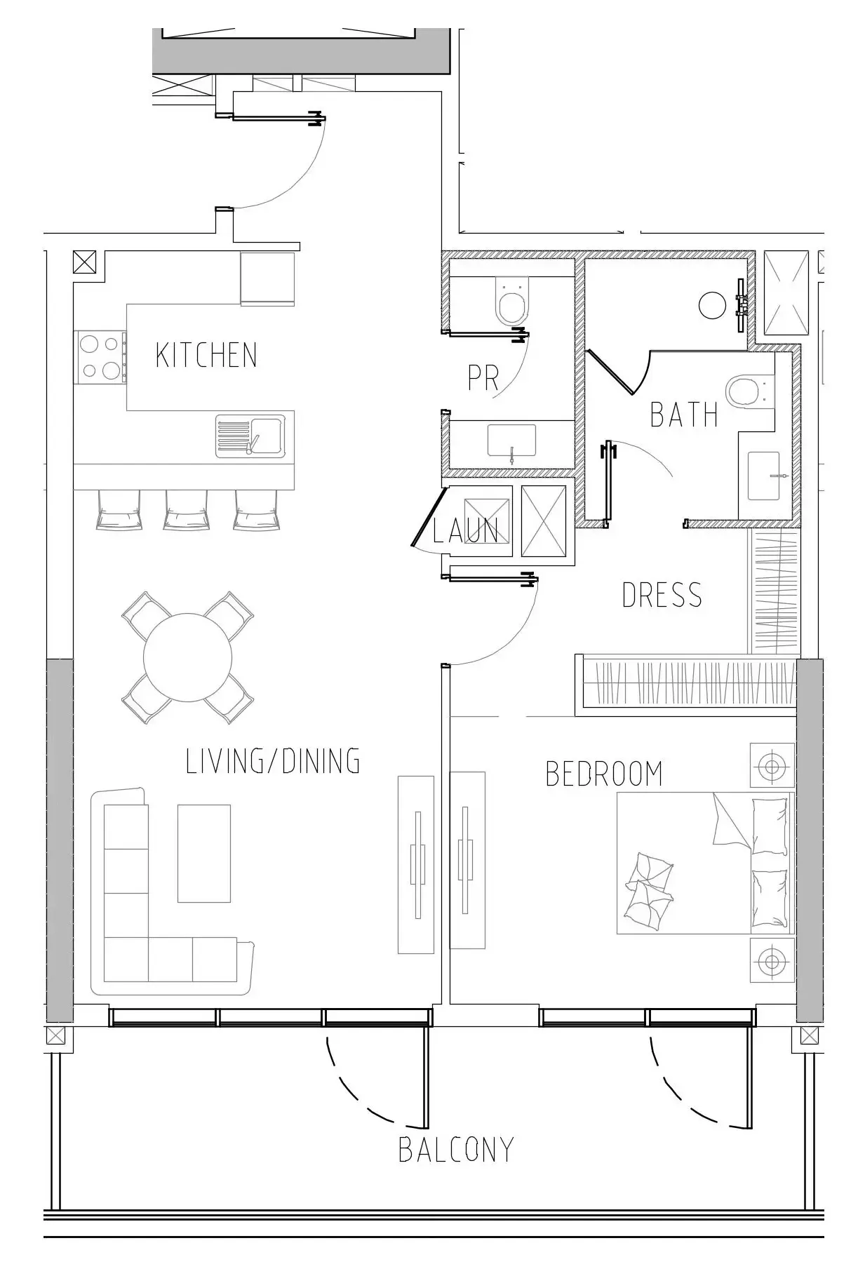Damac Riverside Views 1 bed floor plan, 1,039 sqft