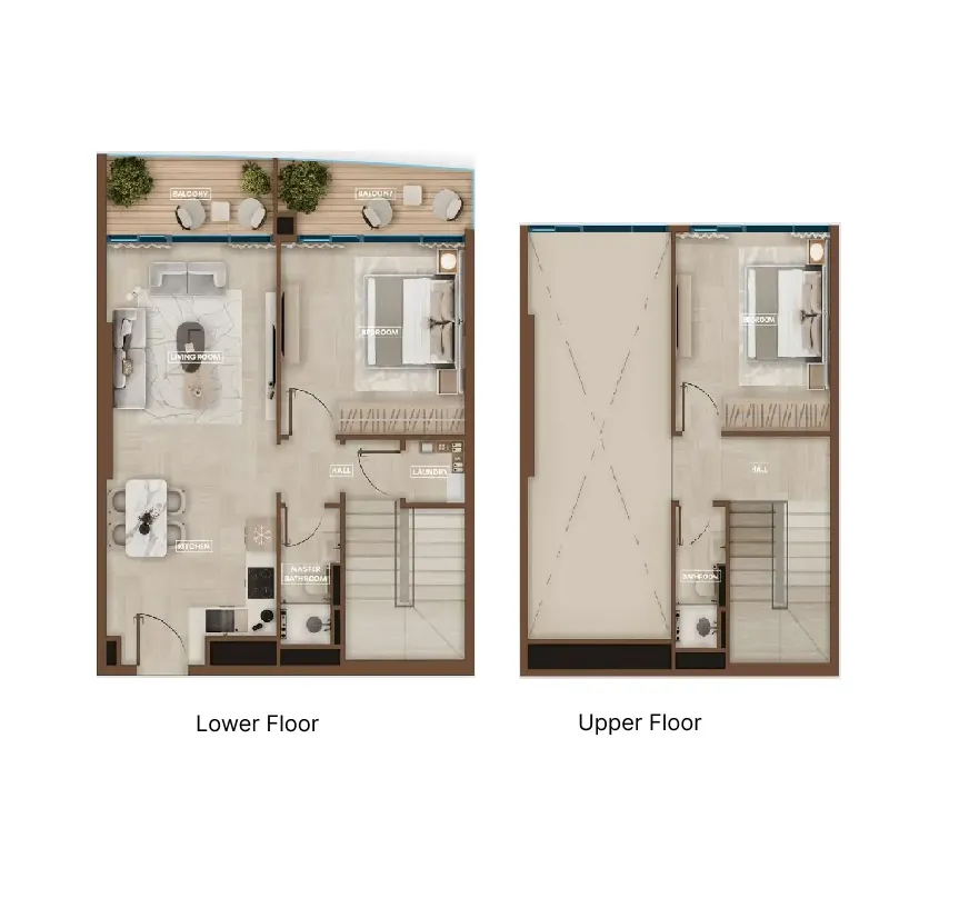 Sky Hills Astra 2 bed floor plan, 1,108 sqft
