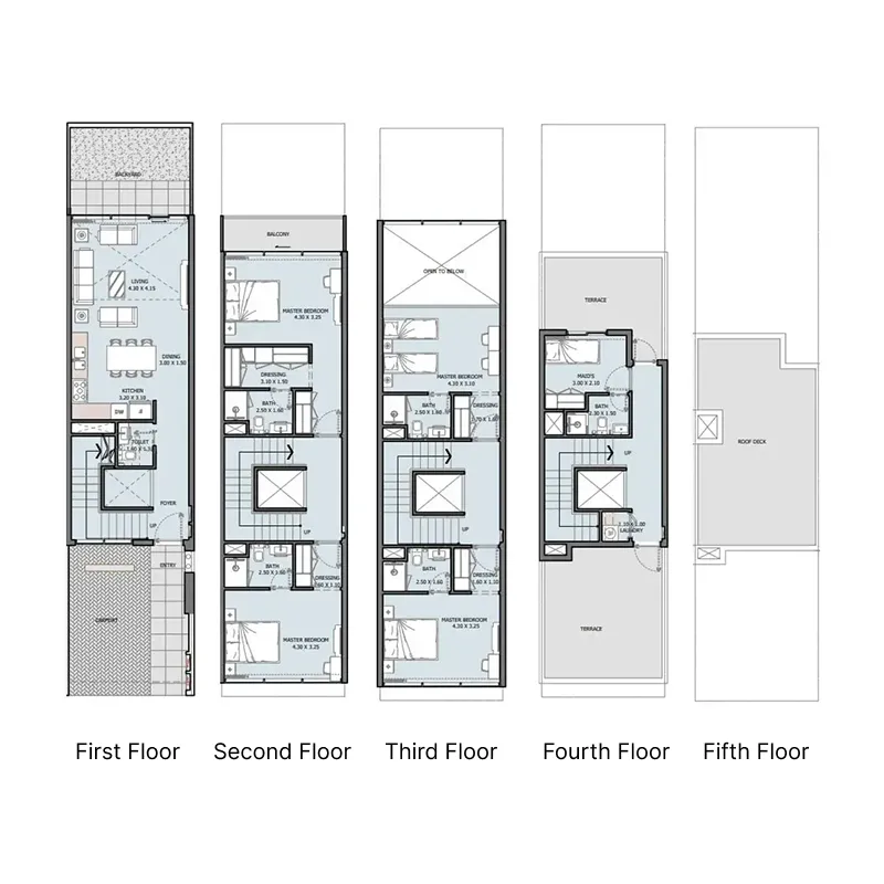 Verdana IV 4 bed floor plan, 3,197 – 3,245 sqft