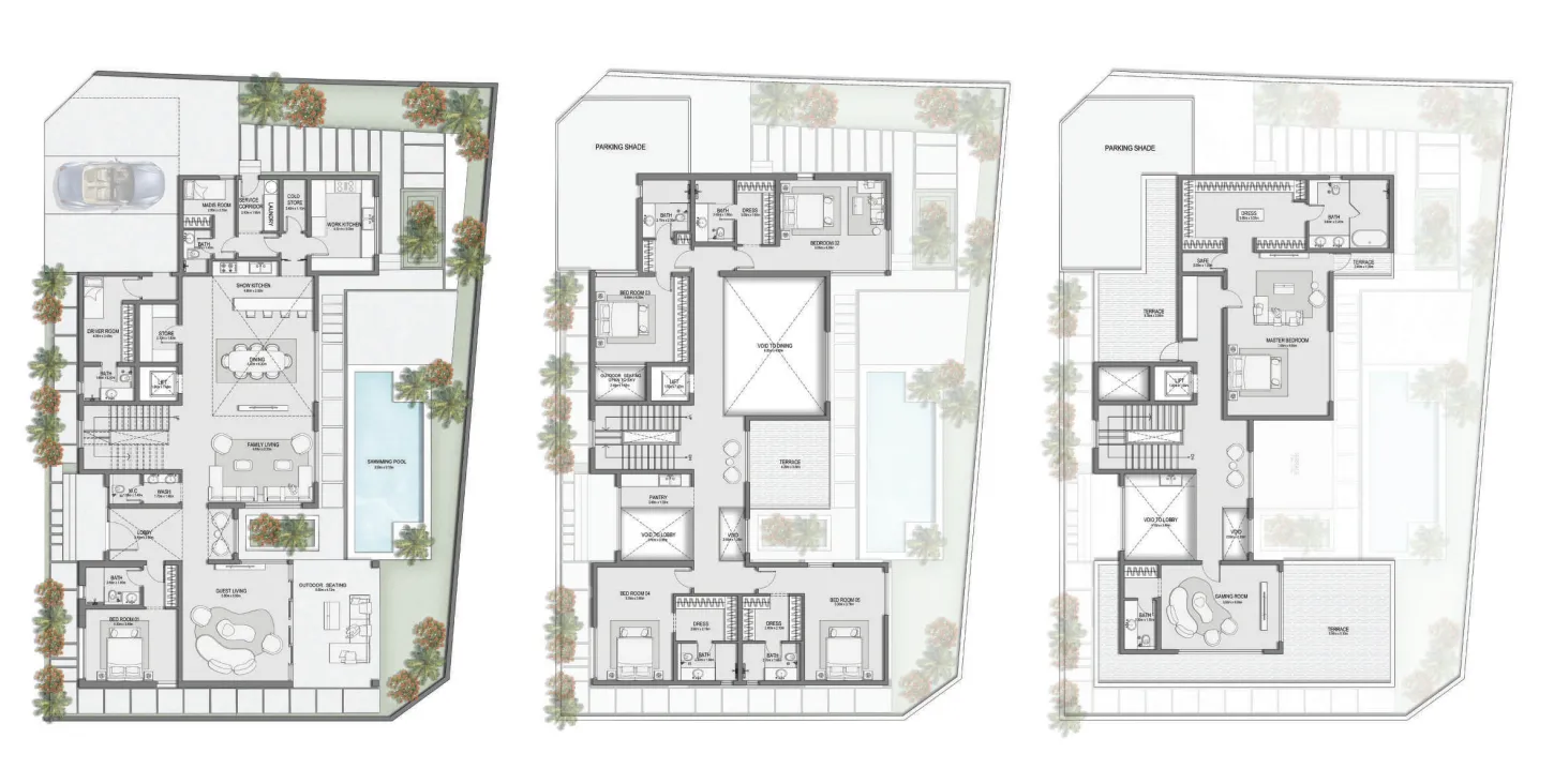 Selora Residences 6 bed floor plan, 8,800 sqft