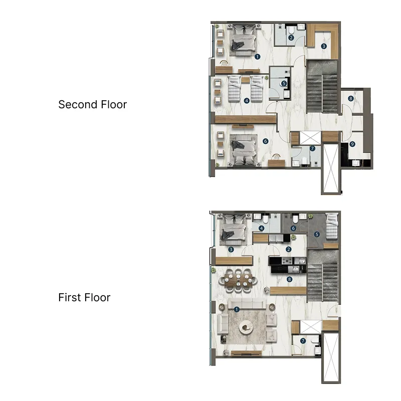 Aeternitas 4 bed floor plan, 2,723 sqft