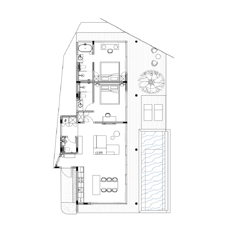 Lyvin Melasti 2 bed floor plan, 2,056 sqft