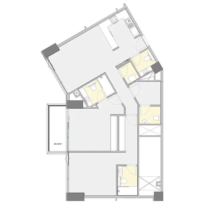 Winslow by IGO 2 bed floor plan, 1,283 sqft