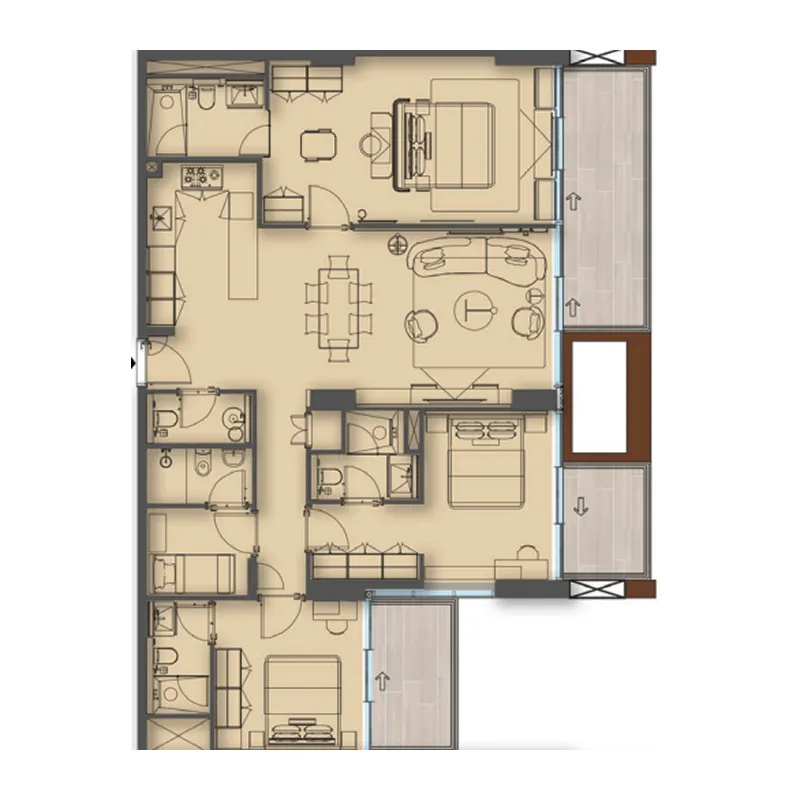 Sea Cliff by Imtiaz 3 bed floor plan, 1,699 sqft
