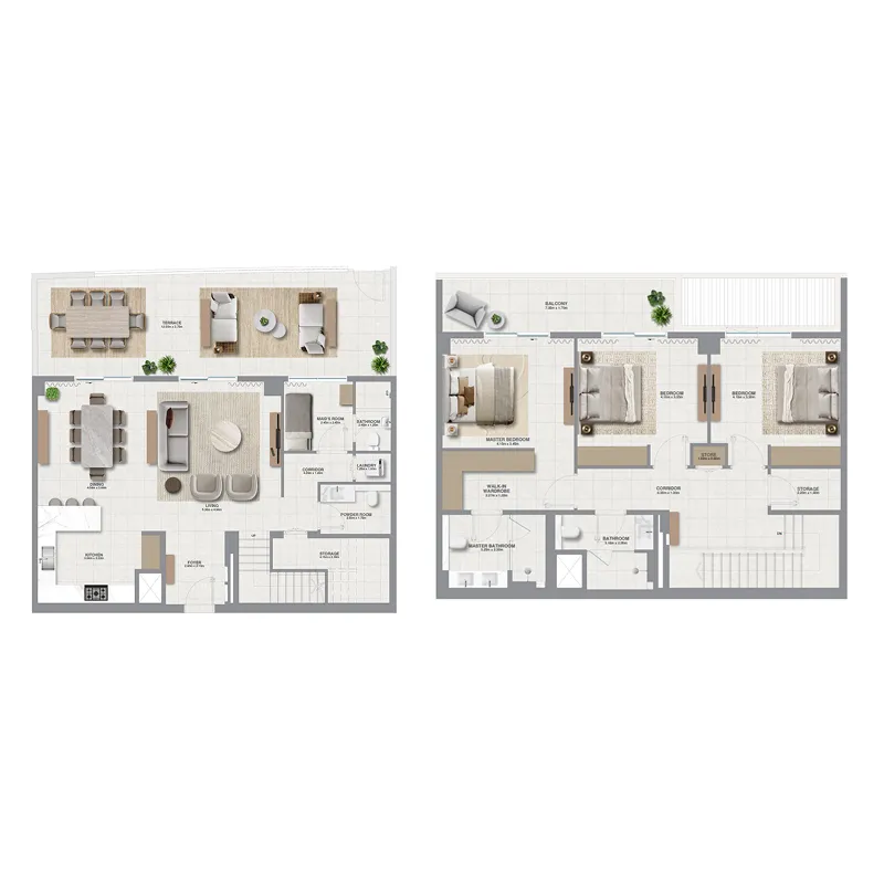 Golf Meadow 3 bed floor plan, 2,663 – 2,861 sqft