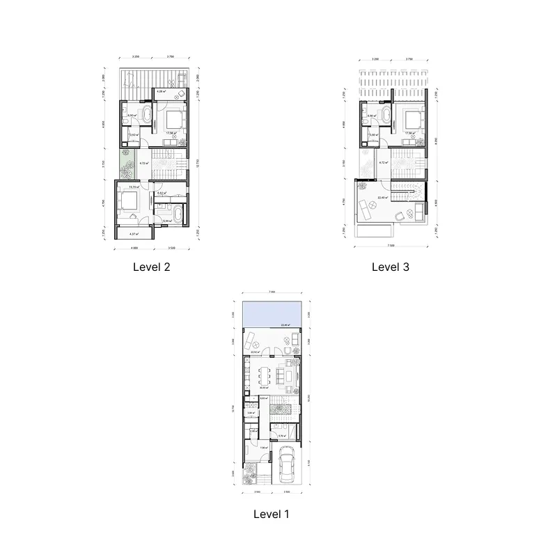 Anta Oasis by Wyndham 3 bed floor plan, 3,131 sqft