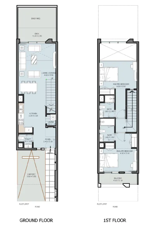 Verdana VIII 2 bed floor plan, 1,589 – 1,590 sqft