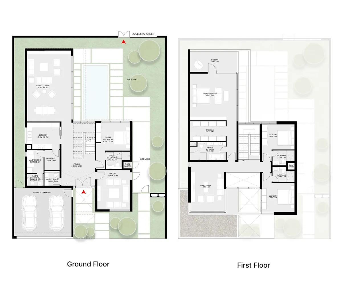 Masaar 3 Laura 4 bed floor plan, 4,356 sqft